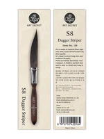 ArtSecret S8 DS Watercolor Brush Natural Blue Squirrel Hair Brass Ferrule Handle Tiny But Supremely Excellent Performance
