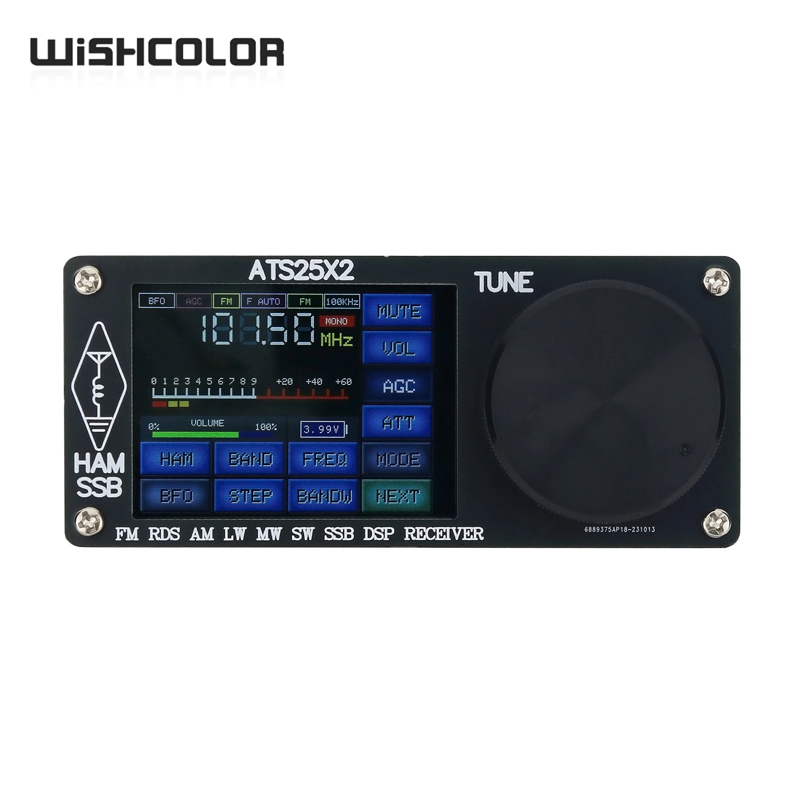 Correa ATS25X2 Radio Empfänger - FM/LW/MW/SW/SSB Scan Mit Touchscreen