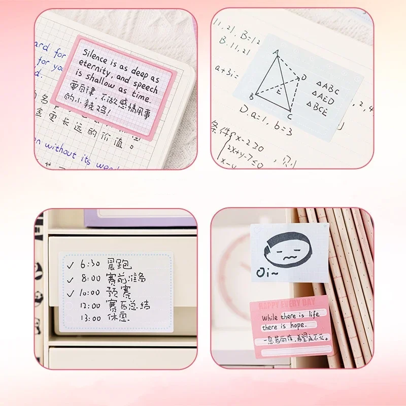 256 매 풀 아웃 컬러 스티커 메모 패드 위치 종이 스티커 게시됨 메모 메모장 노트 학교 사무실 메시지 스티커