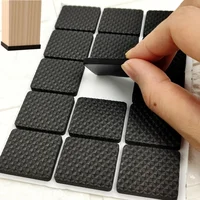 Rubber Pads For Chair Legs 1-24pcs Anti Slip Mat Bumper Damper Non-Slip Round Square Self Adhesive Table Feet Protector Hardware 2