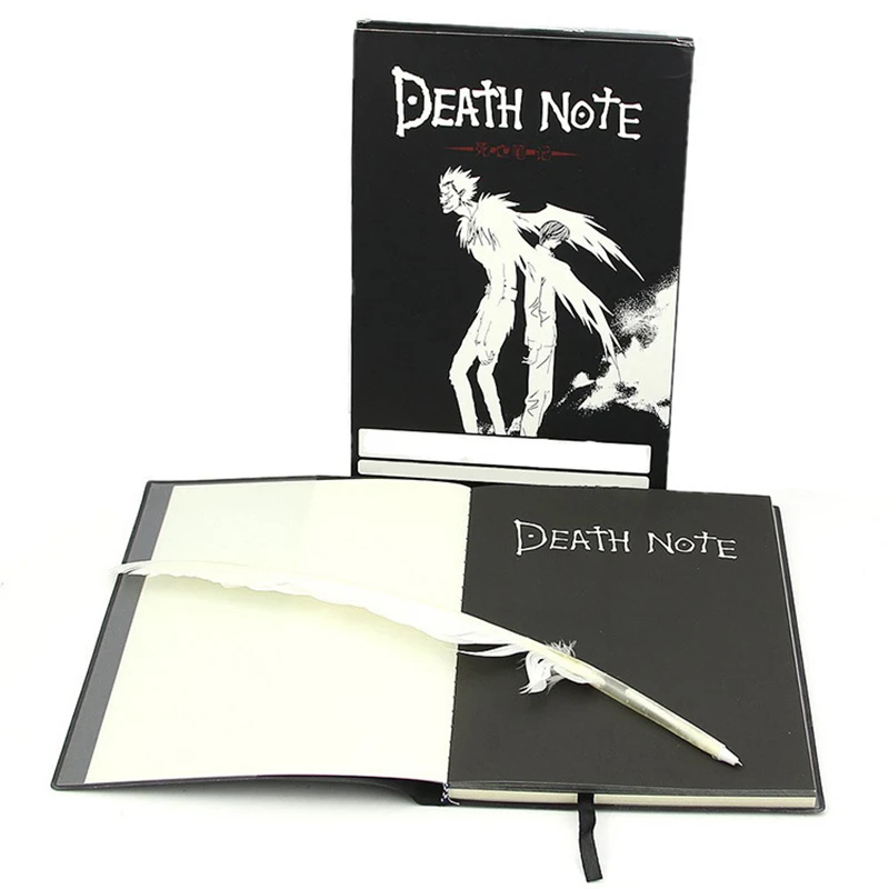 Japanese Anime Death Notebook Simulation Boutique Feather