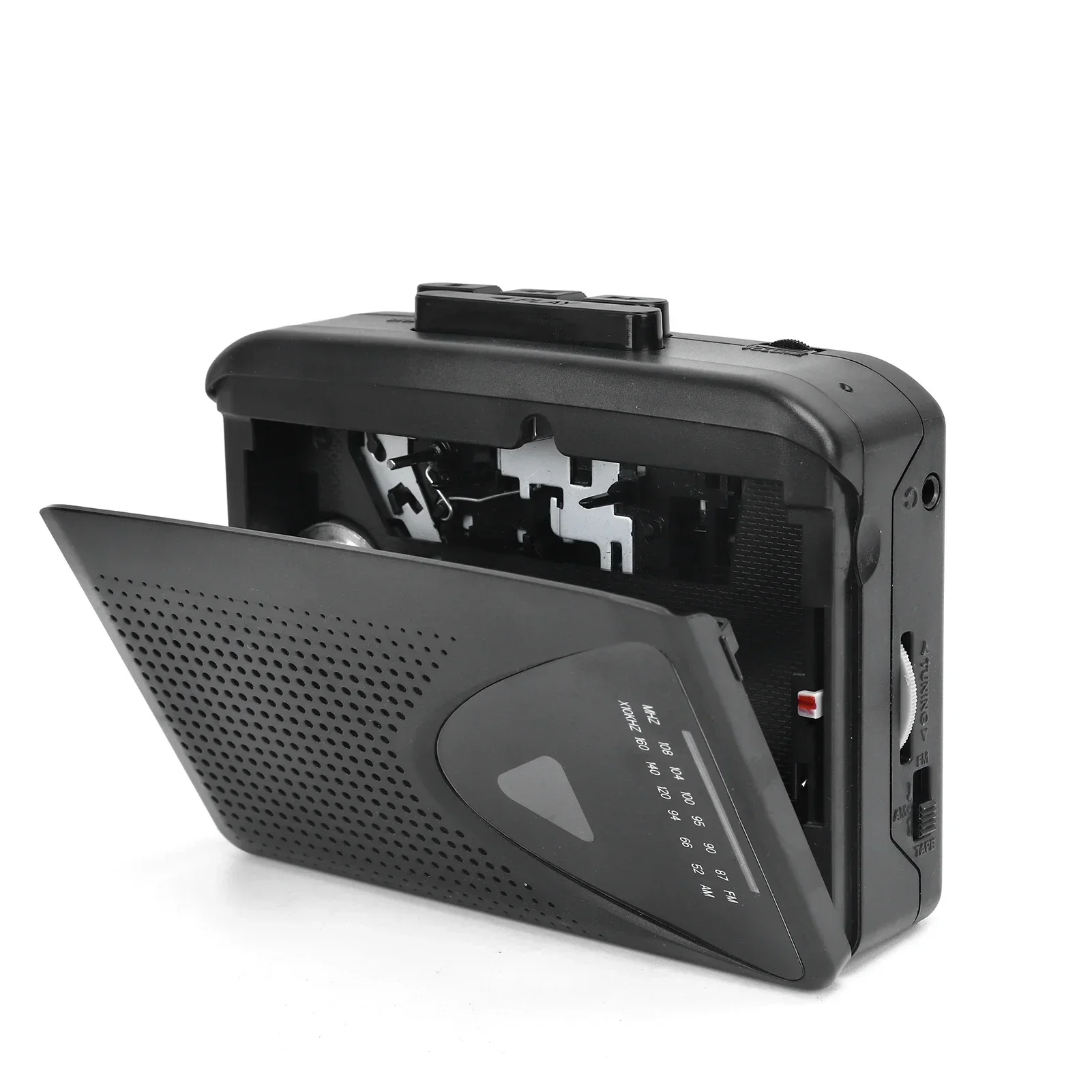 Stereo Tape Speaker Player Portable Music Radio Cassette Tape Player Built-in Personal Walkman AM FM with 3.5mm Eardphone Jack
