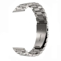 Premium Stainless Steel Wrist Band - Universal Fit for Smartwatches, Adjustable Metal Bracelet for Men and Women (Titanium Color)