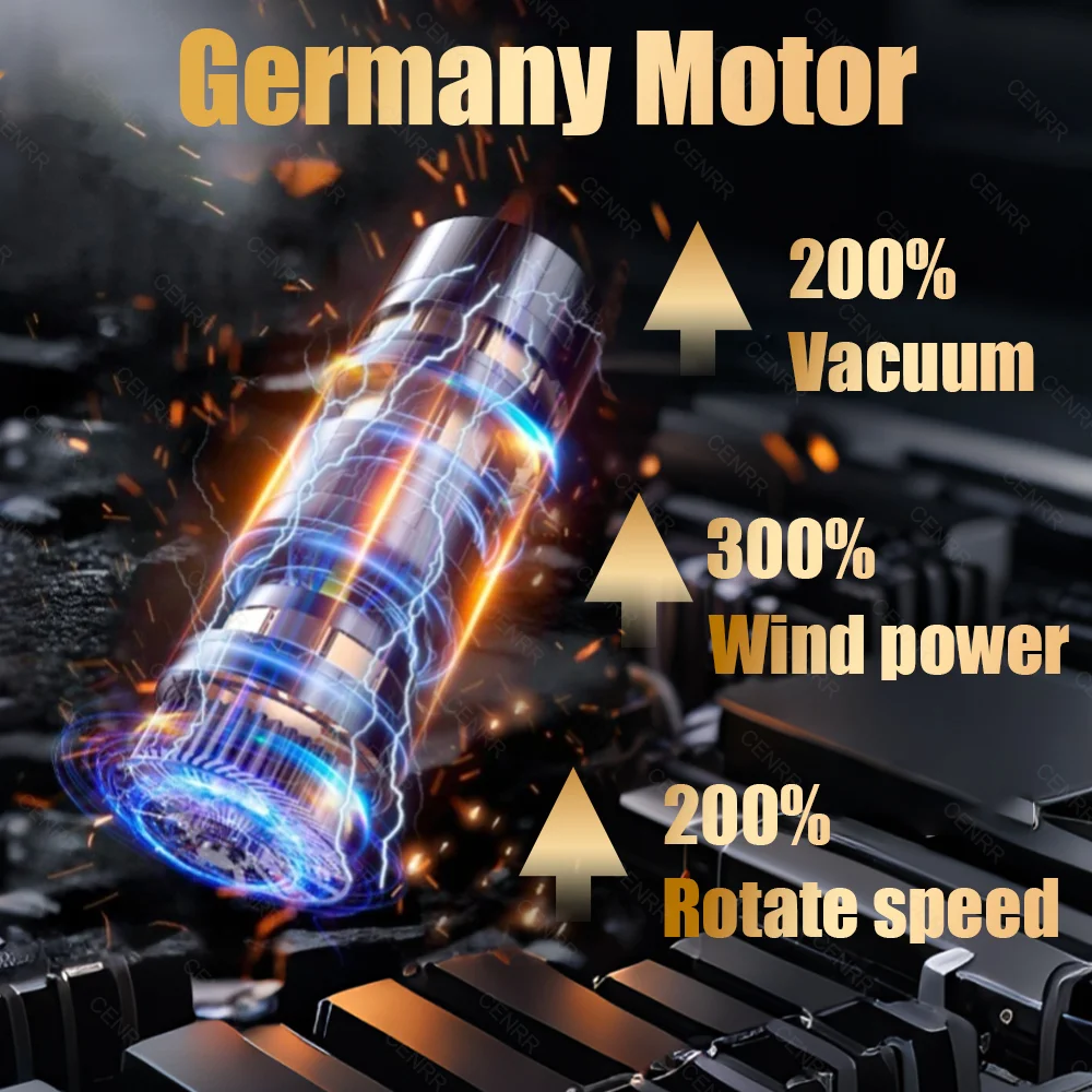 CENRR 895000PA Car Vacuum Cleaner Portable Wireless Cleaner Powerful Strong Suction Handheld Cleaning Machine for Home Appliance 2
