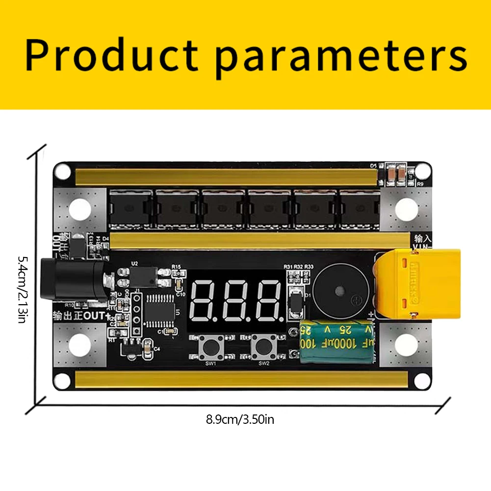 GX591 Welding Machine Control Board Support Welding 0.1mm-0.2mm Nickel Sheet 12V Spot Welder PCB Circuit Board for 18650 Battery 6