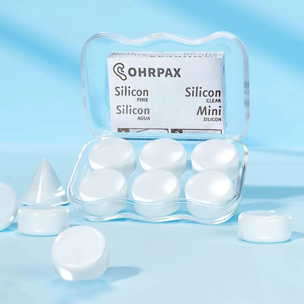 Silicone Ear Plug 6PCS Reusable Swimming Moldable Noise Reduction