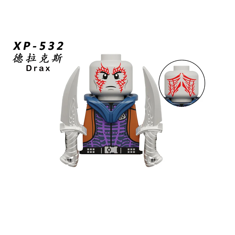 America Movie Building Blocks Doll Mantis Groot Drax Mini Action Figurines Ornament Model Decoration Kids Birthday Creative Gift