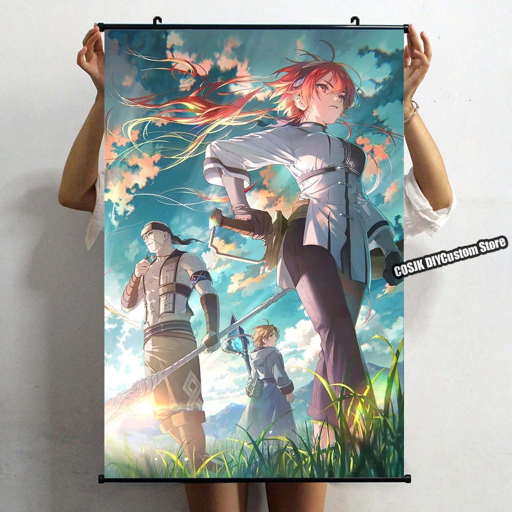 Mangá Anime Waifu Mushoku Migurdia Anime Mangá HD Print Wall Poster Scroll  Anime Scroll Poster Canvas Wall Painting PXJD