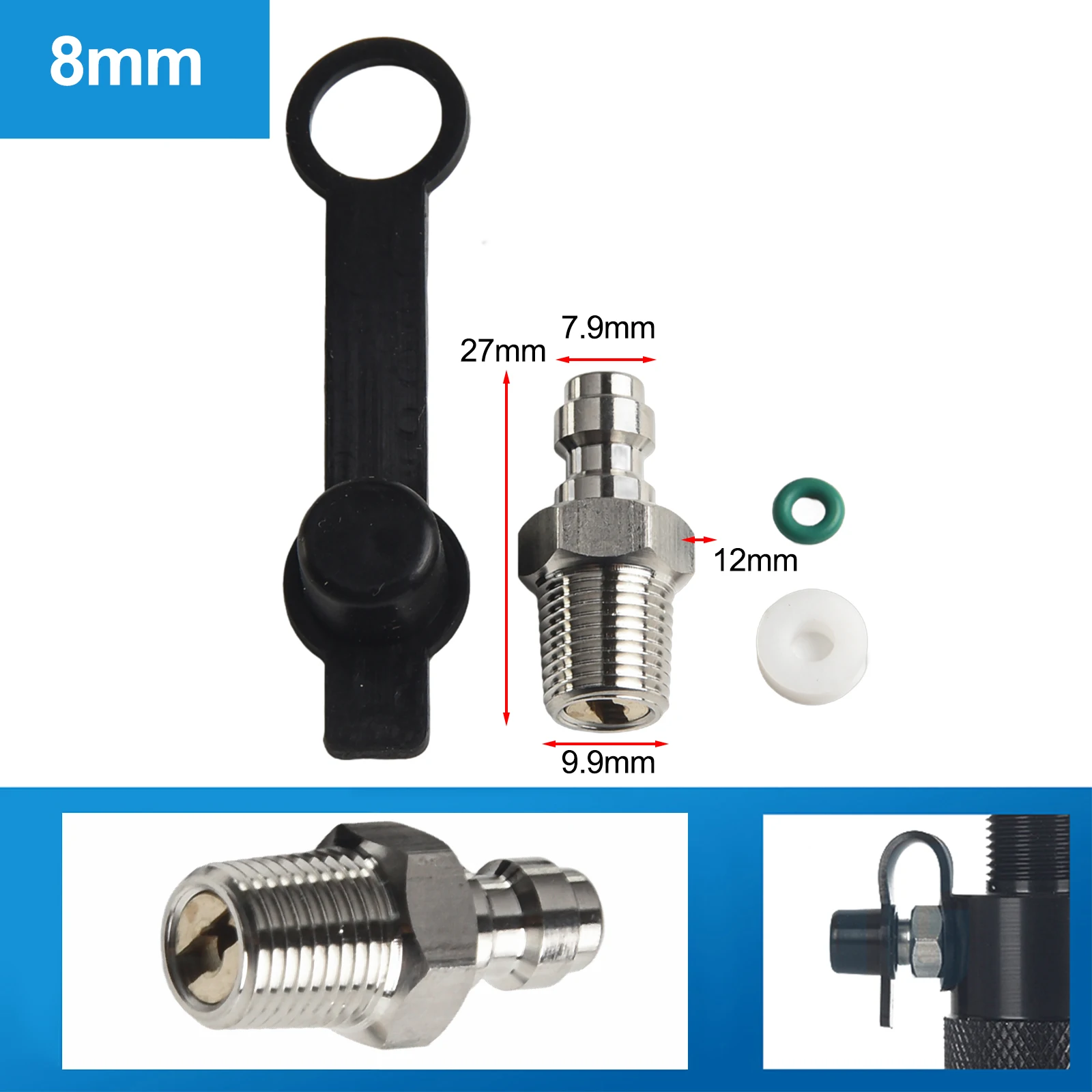 Adapter Quick Connector Specifications Air Hose Fitting Thread Option Reliable Performance Secure And Reliable Connections