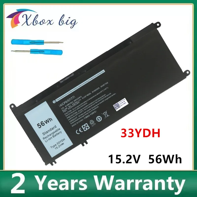 New 33ydh Laptop Battery For Dell Inspiron 15 7577 17 7773 7588 3590 3779  P71f P30e 7778 7779 7786 3579 5587 99nf2 Pvht1 - Laptop Batteries -  AliExpress