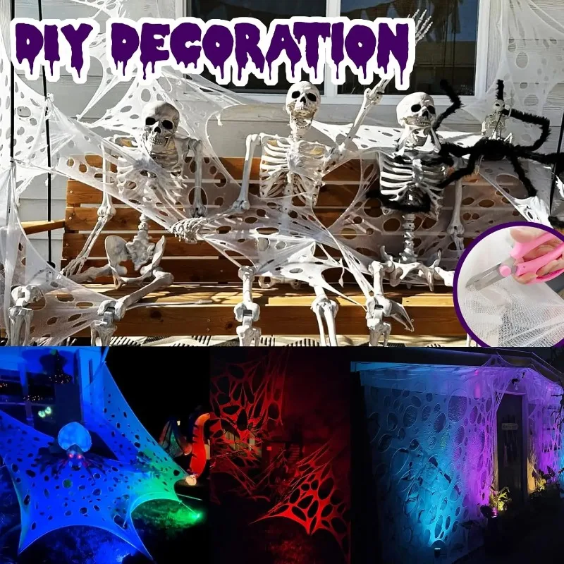 Halloween Spider Web Decoration Fabric