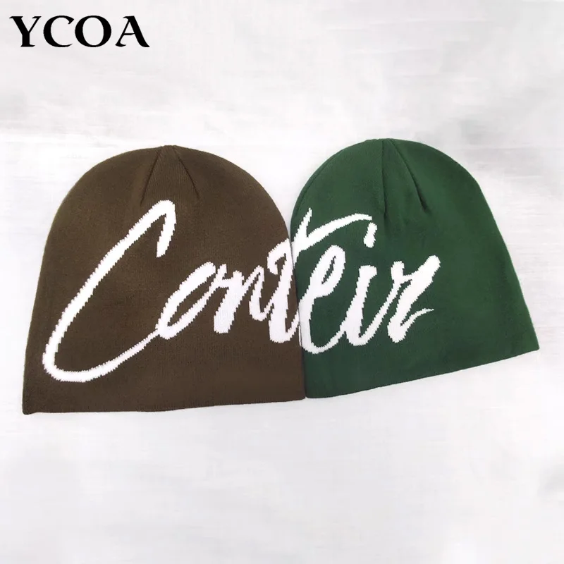 

Hip Hop Beanie Women Hat Winter Knitting Caps For Men Kpop Y2k Streetwear Warm Harajuku Pullover Korean Fashion Jacquard Unisex