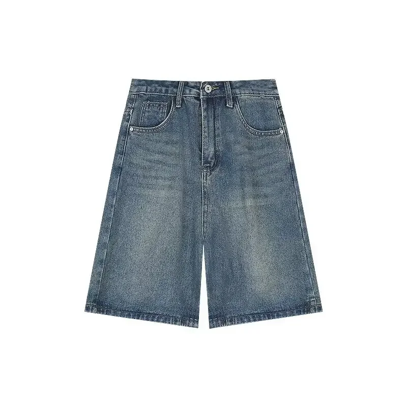 High Waisted Slimming Vintage Style Denim Shorts