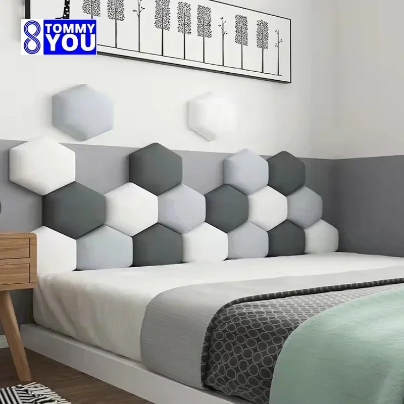 Anticollision Hexagonal Bed Headboard Sticker