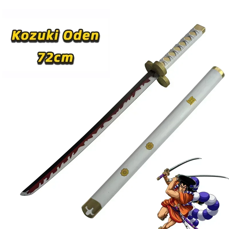 72cm Anime Cosplay Roronoa Zoro Katana Sword PU Wado Ichimonji Sword  Role Playing Aki Mizu Samurai Weapon Party toy Sword 6