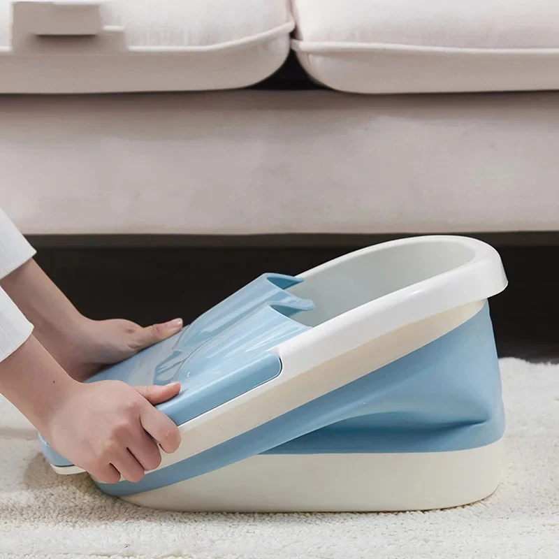 Foldable Foot Bath Soaking Bucket Plastic Footbath Portable Massage Household Relieve Stress Foot Soaking Basin