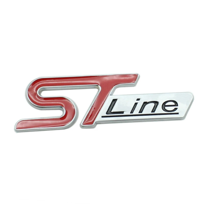 Фото 1 шт. 3D металлический значок большого размера STline ST Line эмблема задняя идентификация наклейка для Ford наклейка на багажник Escort Mondeo Taurus Focus №4