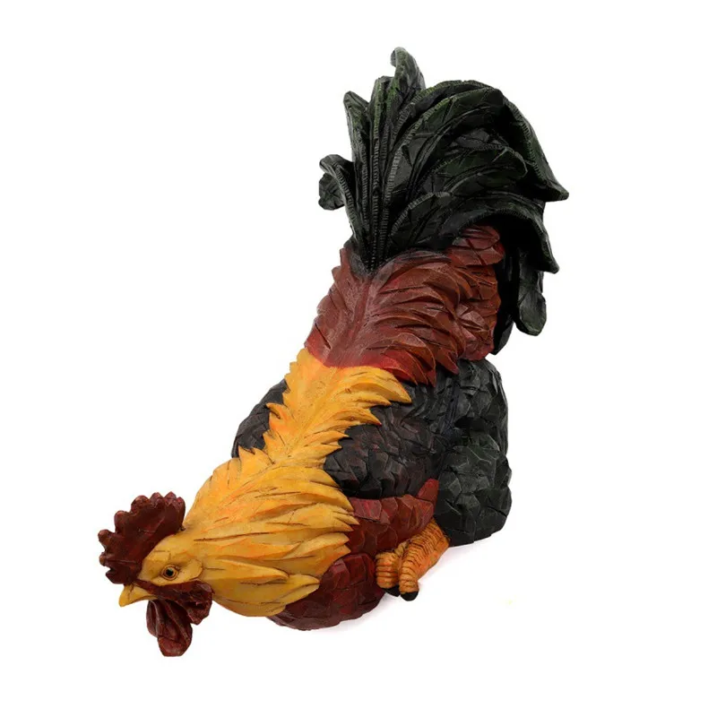 

Courtyard garden layout decoration table decoration rooster ornaments rockery pond fish pond landscaping resin crafts