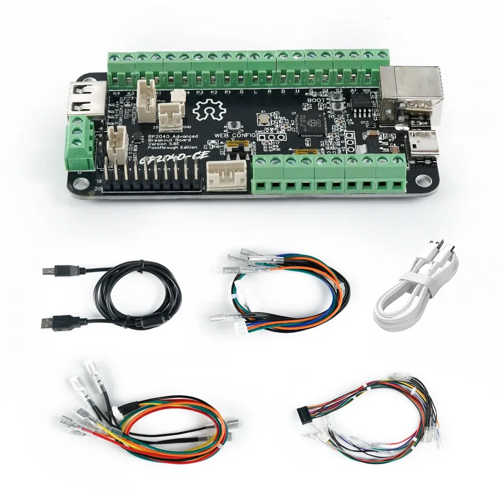 GP2040-CE OLED内蔵 低遅延 アーケード コントローラー GP2040