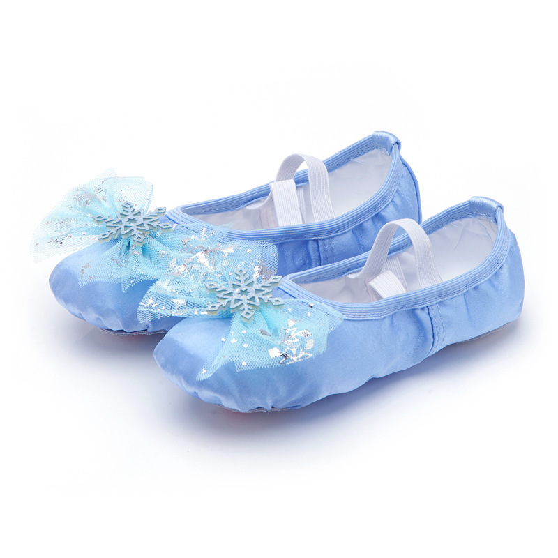 Lovely Princess Dance Soft Soled Ballet Shoes Children Girls Cat Claw Chinese Ballerina Exercises Shoes for Yoga Gymnastics