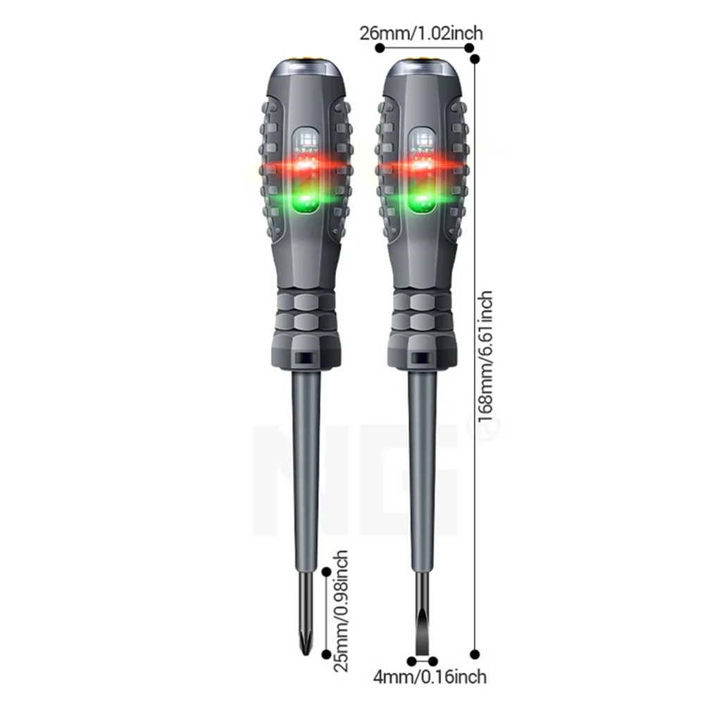 Caneta Testadora de Tensão Digital Lápis de Teste de Indução AC Sem Contato Detector Voltímetro Indicador de chave de fenda elétrica