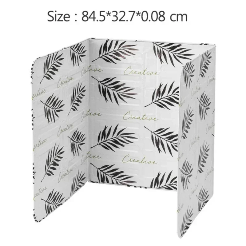 Aluminum Foldable Kitchen Gas Stove Baffle Plate Portable Frying Pan Oil Splash Protection Screen Household Kichen Accessories