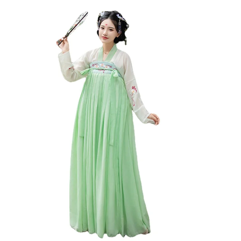 

Hanfu Female Super Fairy Chest Length Ru Skirt Embroidered Student Traditional Waist Length Suit Summer