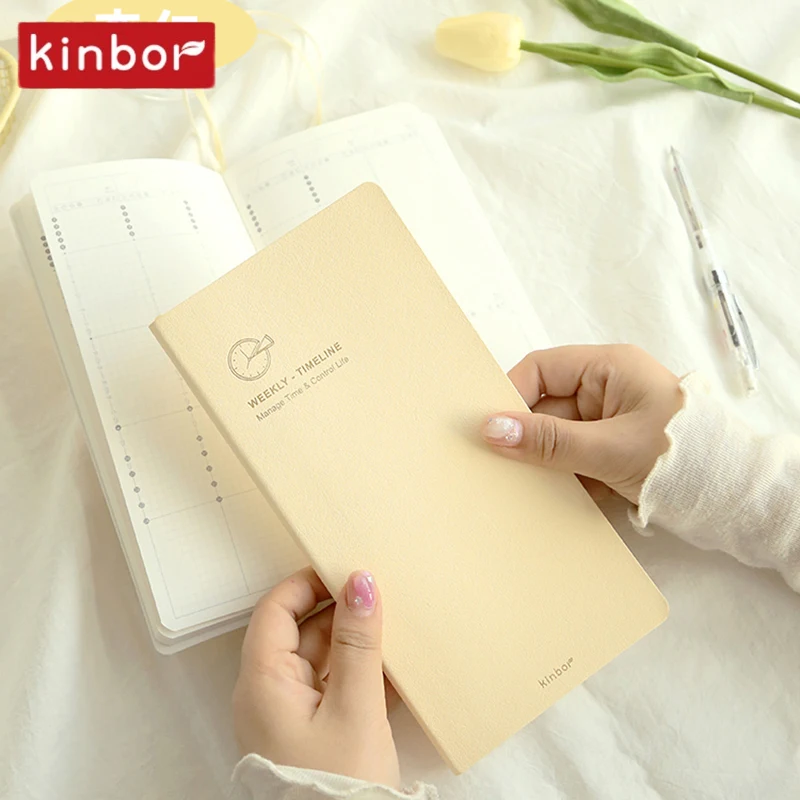 Kinbor Timeline Week Plan 2026 Weekly Planner A5 A6 Pocket Notebook Daily Planning Journal Monthly Yearly Schedule Agenda Book