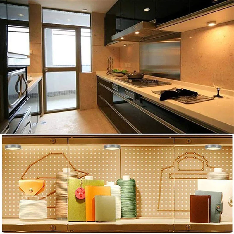LED Light COB Under Cabinet Light Night Light Wireless Remote Control Dimmable Wardrobe Lamp 5W Super Bright Closet Lighting
