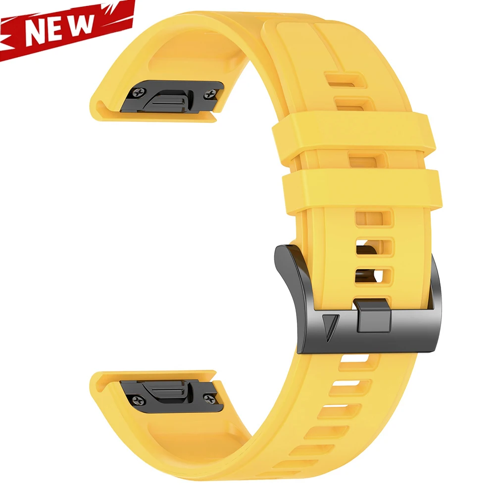 Silicone Sport Watch Band - Quick Fit Strap Bracelet, 22/26mm
