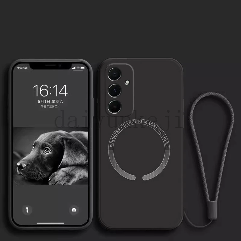 Magnetic Wireless Charging Silicone Soft Phone Case with Magsafe Compatibility