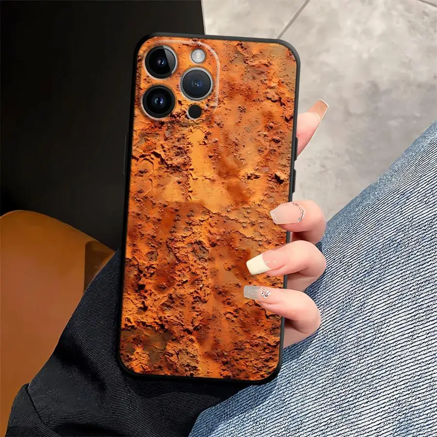 Vintage Rust Art Phone Case - Soft Back Cover