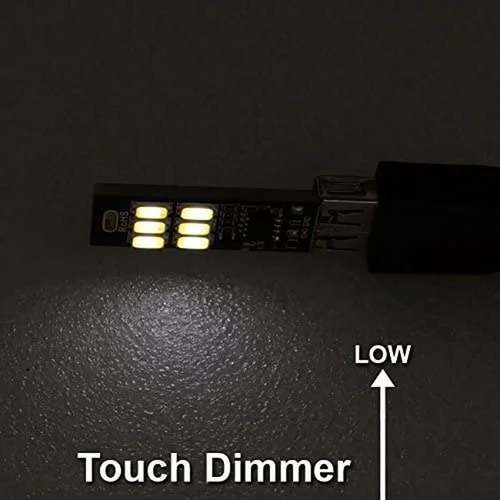 USB 카드 라이트 터치 컨트롤 양면 캠핑 야간 조명, 6 LED 키체인, 터치 디밍 포켓 카드 라이트, 3 개, 1 개 4