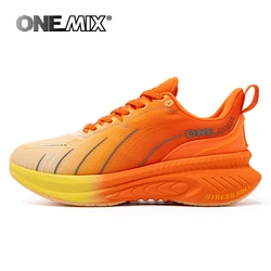 ONEMIX Cushioned Non-Slip Running Sneakers - 46 (Orange)