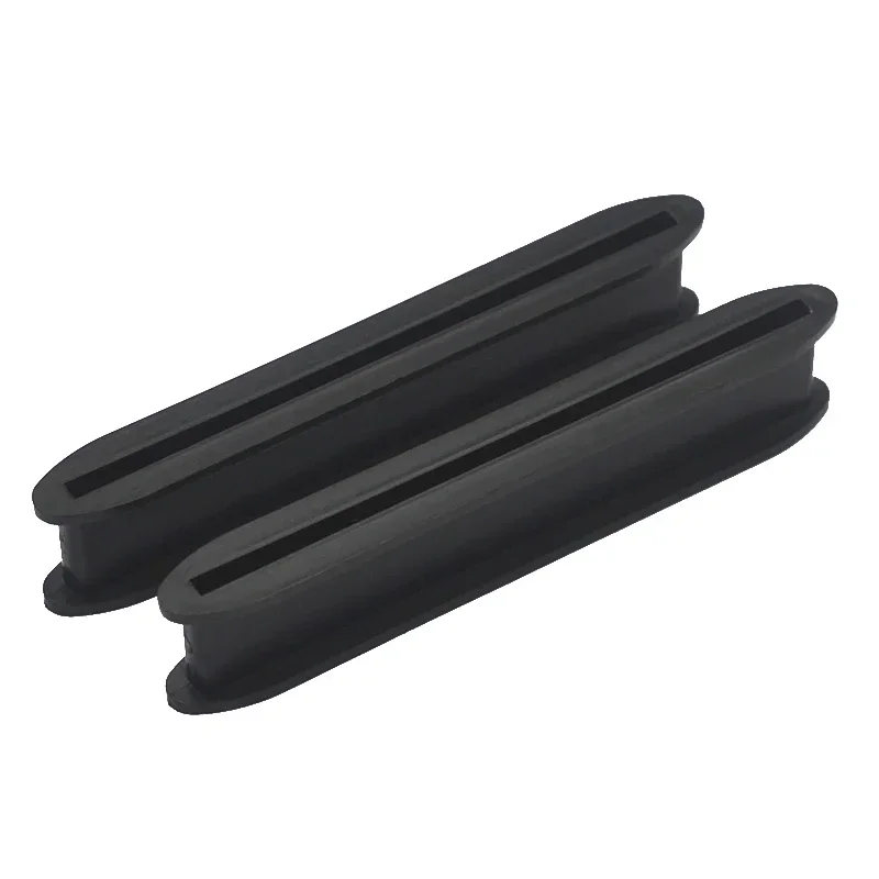4Pcs Pickup Bobbin Spike Shape Blade Style Bobbin Mini Humbucker 65x7.8 Slug Dual Coil Pickup Black