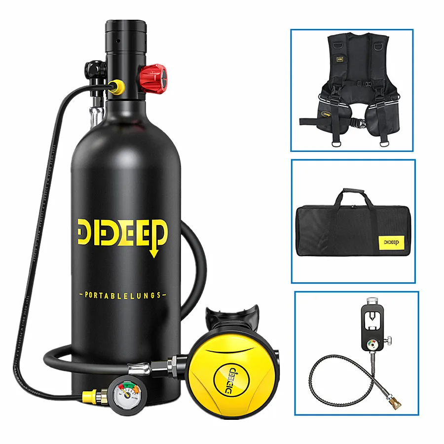 Mini Diving Bottle Durable Aluminium Alloy Submersible Oxygen Tank Oxygen  Bottle Lung Gas Bottles Portable Cylinder Diving Equipment Oxygen Bottle  Diving for Sports Study Travel : : Sports & Outdoors