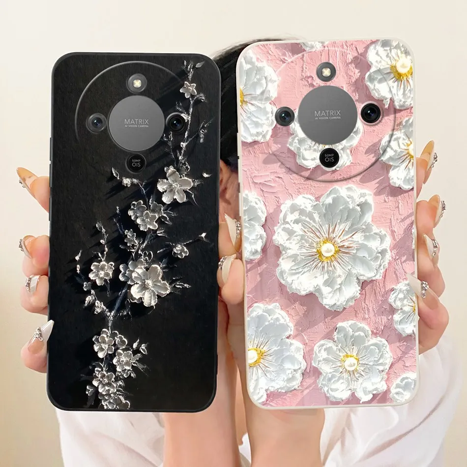 Cute Cat Flower Butterfly Cartoon Shockproof Soft Silicone Phone Case