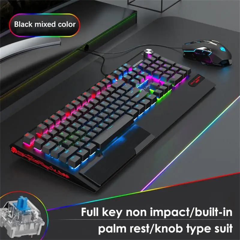 

K1000 Wired Usb Keyboard Mouse One Kit Notebook Computer Office Game Machinery Keyboard Mouse