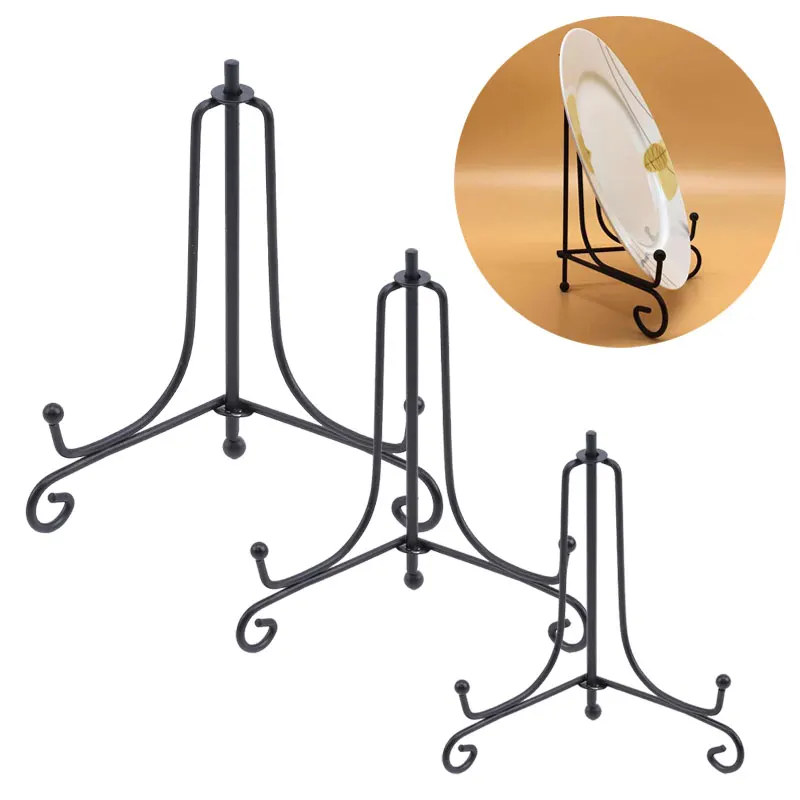 Espositore In Ferro Supporto Per Cavalletto In Metallo Per Cornice Decorativa Piatto Libro Foto Display Antiscivolo Scaffale Per Piatti Scaffale Decor