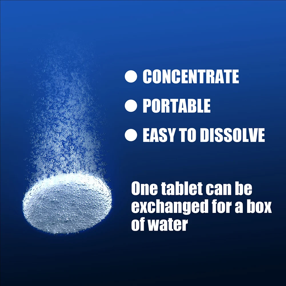 50 Pcs Car Windshield Glass Concentrated Washer Tablets Windshield Wiper Fluid Solid Effervescent Tablets