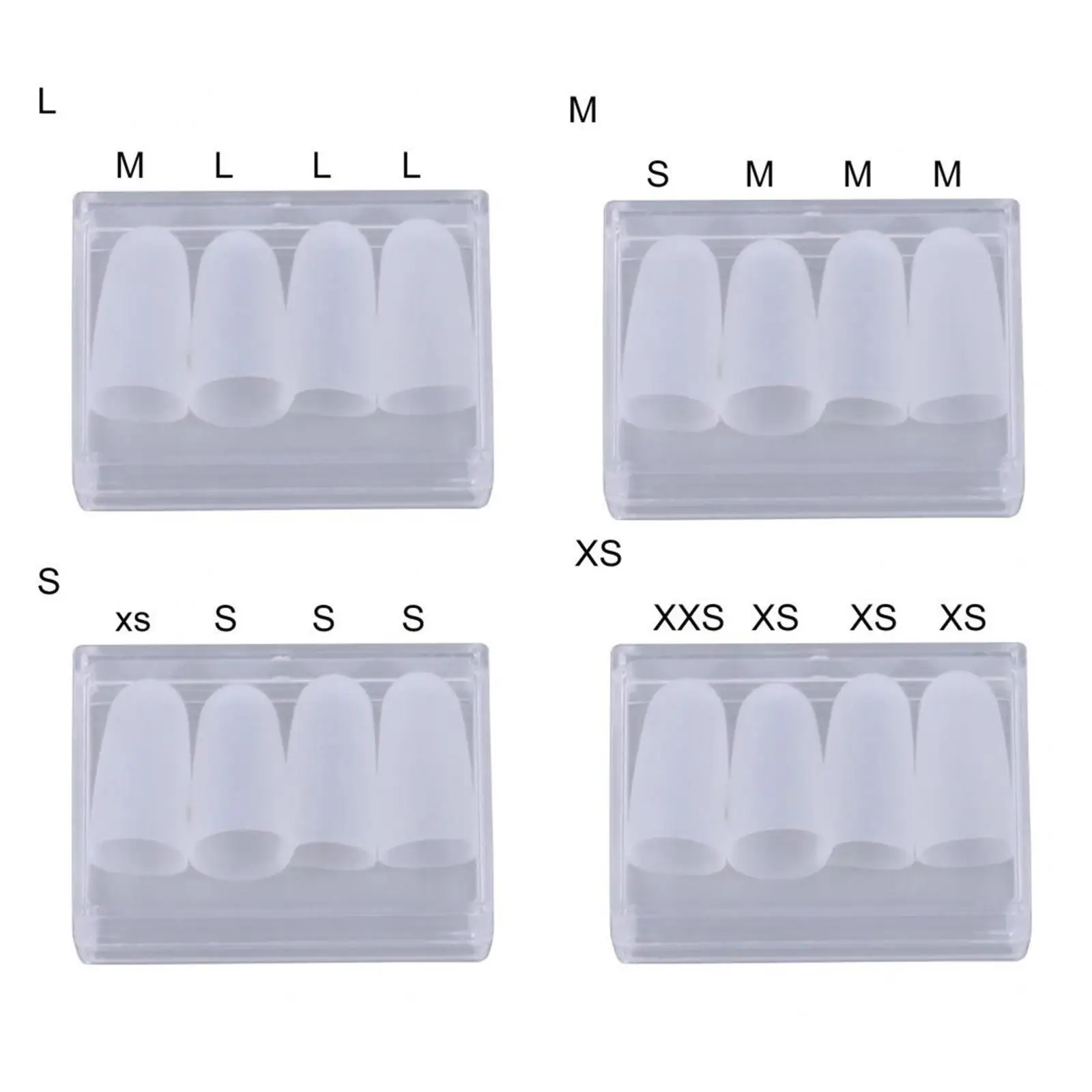 Silicone Covers for Guitar Fingertips, Set of 4 for Beginners