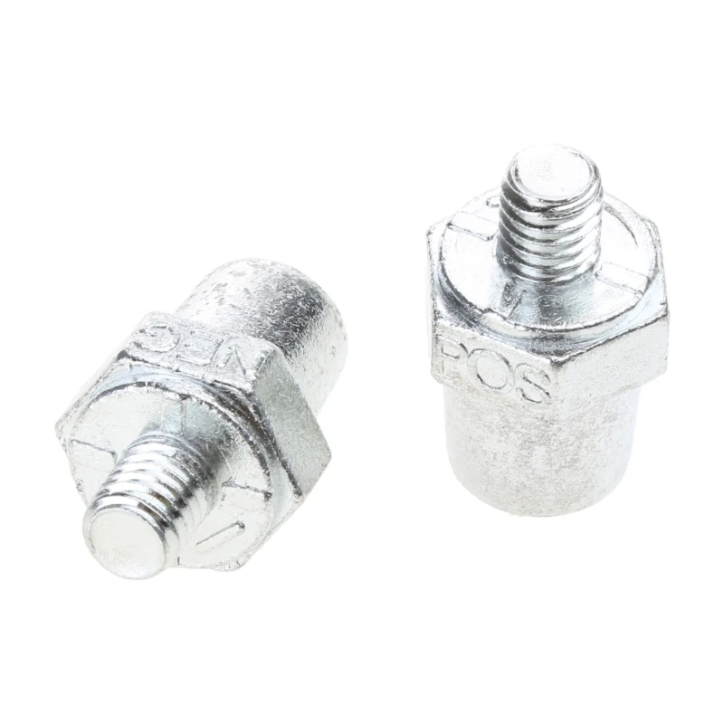 2Pcs Universal Zinc Alloy Car Positive Negative Battery Post Terminal Clamp Adapter Converter Connector Corrosion Resistance