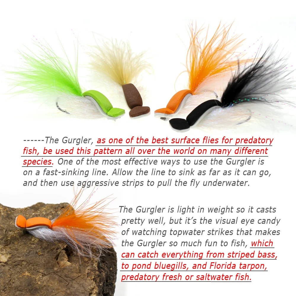 Bluegill Baitfish Fly Patterns Panfish Assortment-Wamrwater Flies