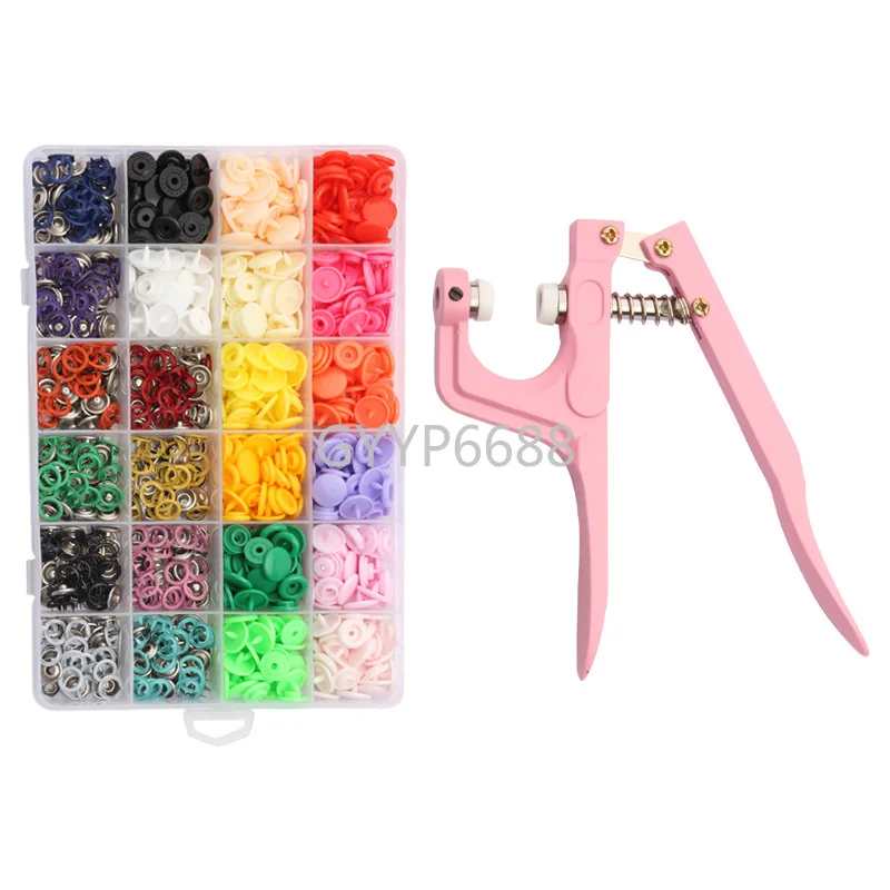 1/3Sets Metal Snap Button Plier Tool Hand Pressure Studs For Bags Fasteners Kit Installing Clothes Sewing DIY Tool Accessories