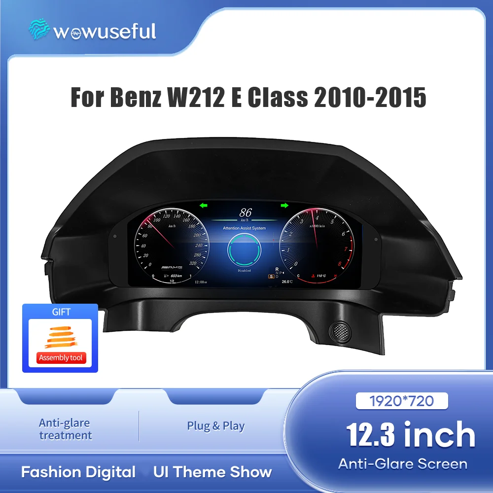 Velocímetro Virtual, Panel de Instrumentos Digital LCD para Mercedes Benz Clase E W212, Años 2010-2015, NTG 4.0 4.5 5.0, Panel de Instrumentos Automático 1