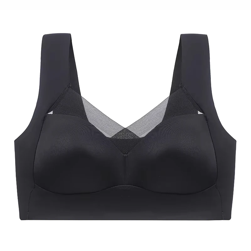 2 PCS Womens Bra Seamless Sexy Large Size Tops Support Small Comfortable No Steel Ring Underwear