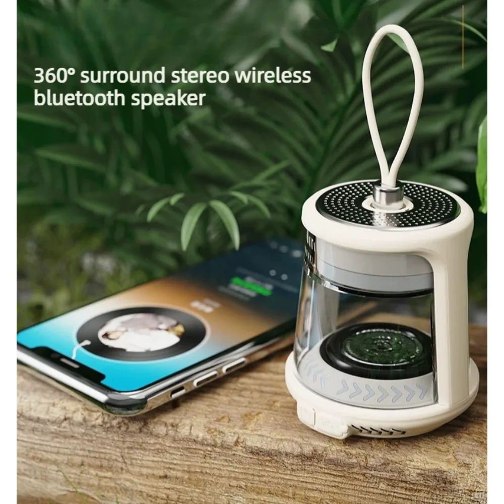 Multifunctional Bluetooth Speaker Night Light LED Dimmable Atmosphere Lamp Rechargeable Desk Decor Light Creative Gift
