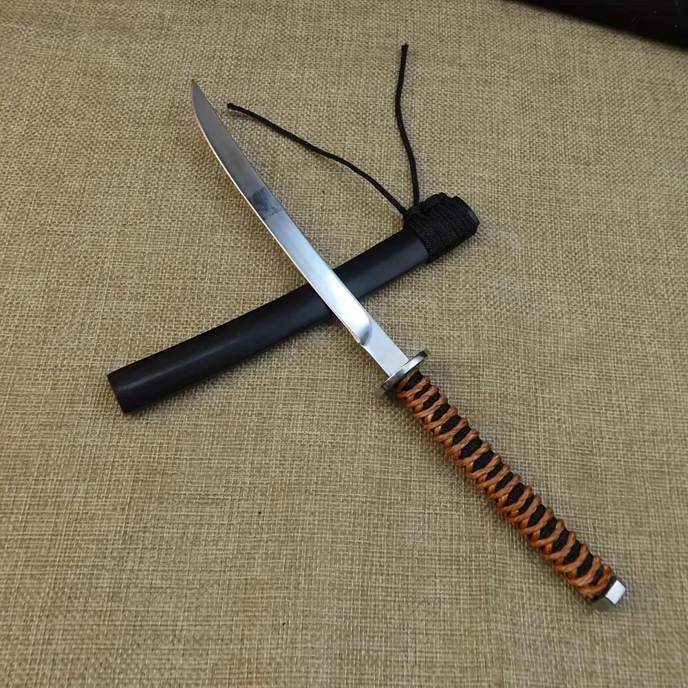 1PC Hand-made small knife, high hardness handle meat, fruit cutting, Mongolian small knife, fruit knife, survival knife 2