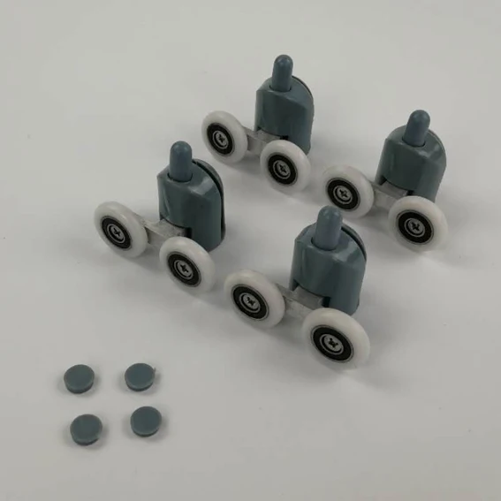 Premium Zinc Alloy Double Shower Door Roller with Multiple Bearing Diameters