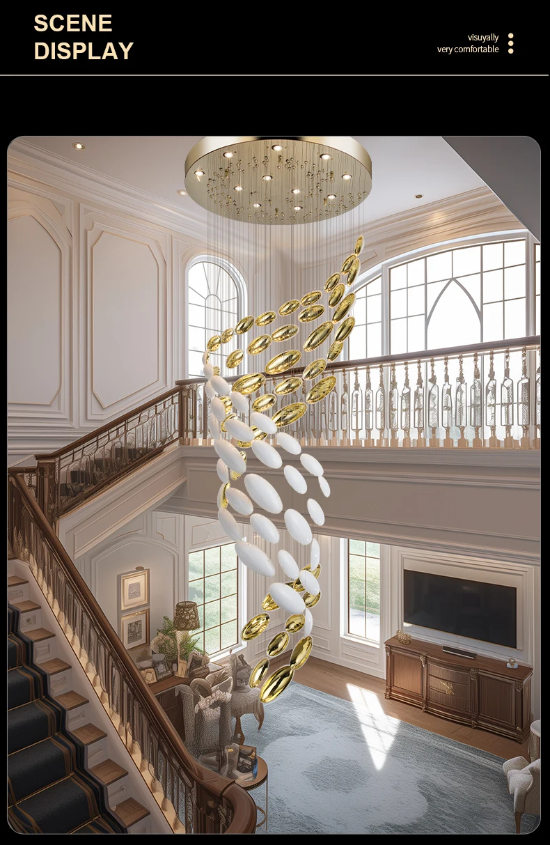 Luxury Lustre Bowl Hanging Chandelier